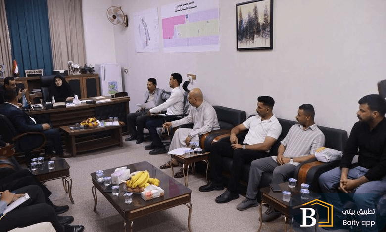 هيئة استثمار النجف في زيارة ميدانية إلى مجمع ما بين الحرمين السكني